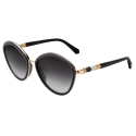 Bulgari - Serpenti - Rounded Sunglasses - Black - Serpenti Collection - Sunglasses - Bulgari Eyewear