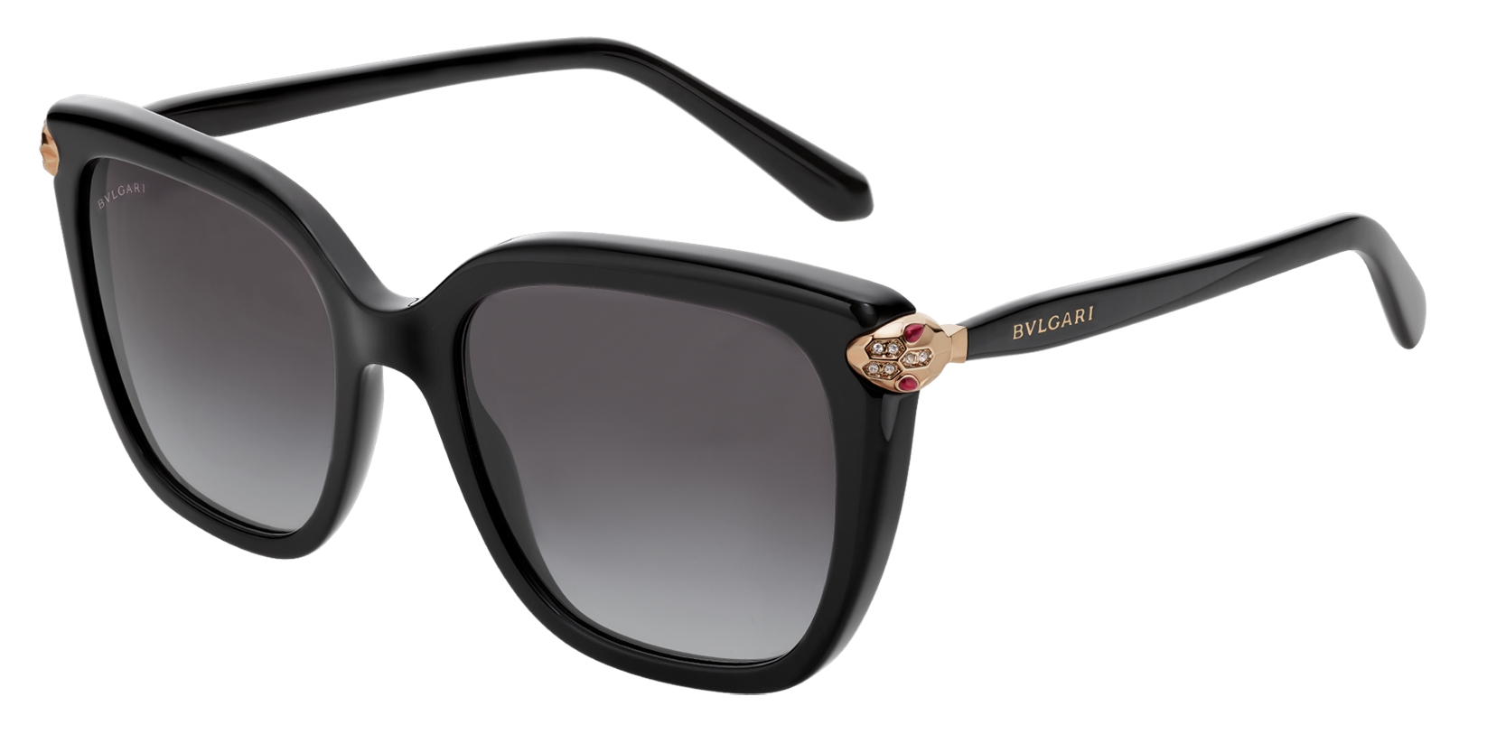 Bulgari Serpenti Squared Sunglasses Black Serpenti Collection Sunglasses Bulgari Eyewear Avvenice