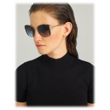 Bulgari - Serpenti - Squared Sunglasses with Crystals - Black Gold - Serpenti Collection - Sunglasses - Bulgari Eyewear