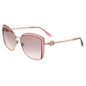 Bulgari - Serpenti - Squared Sunglasses with Crystals - Pink Gold - Serpenti Collection - Sunglasses - Bulgari Eyewear