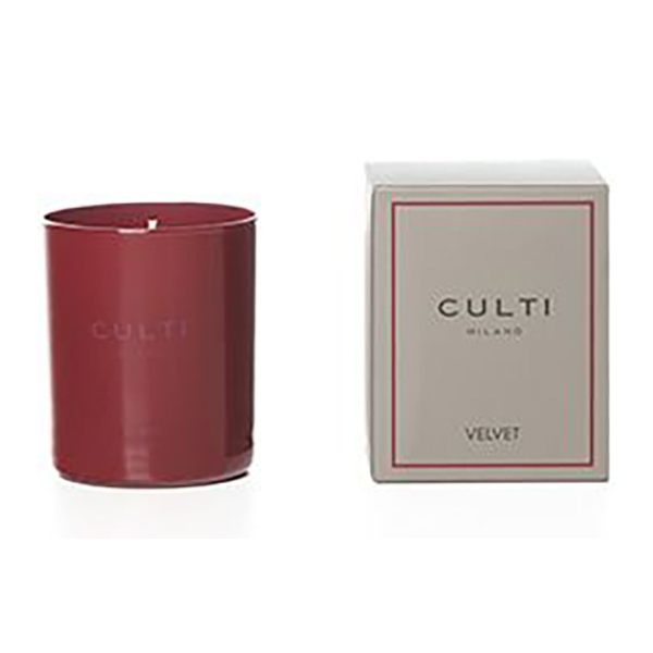 Culti Milano - Candle Color 250 gr - Velvet - Room Fragrances - Bordeaux - Fragrances - Luxury