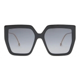 Fendi - F is Fendi - Square Oversize Sunglasses - Black - Sunglasses - Fendi Eyewear
