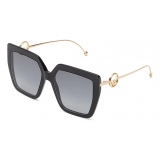 Fendi - F is Fendi - Square Oversize Sunglasses - Black - Sunglasses - Fendi Eyewear