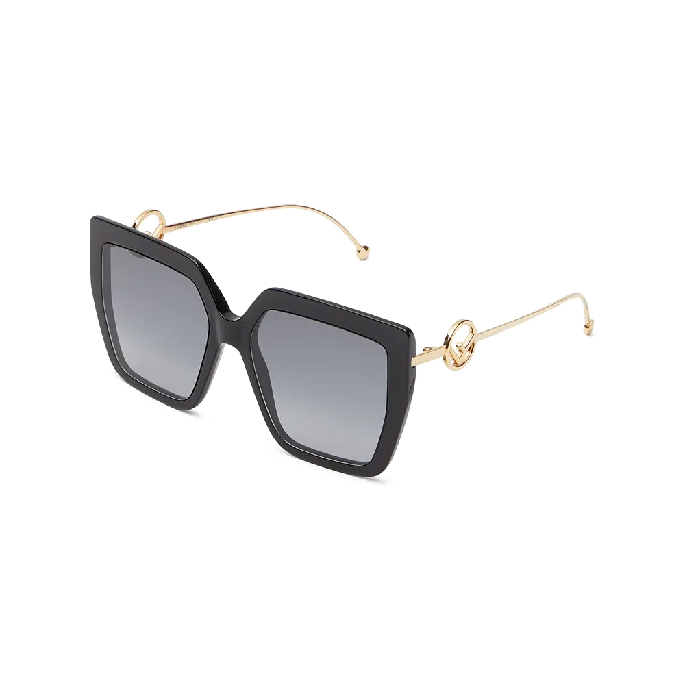 Fendi - F is Fendi - Square Oversize Sunglasses - Black - Sunglasses ...