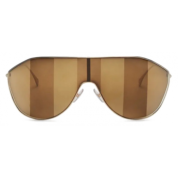 Fendi - FF Family - Occhiali da Sole Maschera - Marrone - Occhiali da Sole - Fendi Eyewear