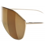 Fendi - FF Family - Shield Sunglasses - Brown - Sunglasses - Fendi Eyewear