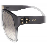 Fendi - Fendi Dawn - Oversize Square Sunglasses - Black - Sunglasses - Fendi Eyewear