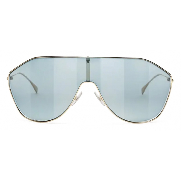 Fendi - FF Family - Occhiali da Sole Maschera - Oro Azzurro - Occhiali da Sole - Fendi Eyewear