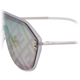 Fendi - Fendi Fabulous - Shield Sunglasses - White Grey - Sunglasses - Fendi Eyewear
