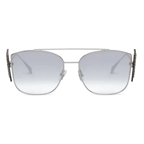 Fendi - Ffreedom - Square Sunglasses - Silver - Sunglasses - Fendi Eyewear
