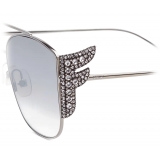 Fendi - Ffreedom - Occhiali da Sole Squadrata - Argento - Occhiali da Sole - Fendi Eyewear