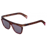 Fendi - Ffluo - Occhiali da Sole Squadrata - Havana - Occhiali da Sole - Fendi Eyewear