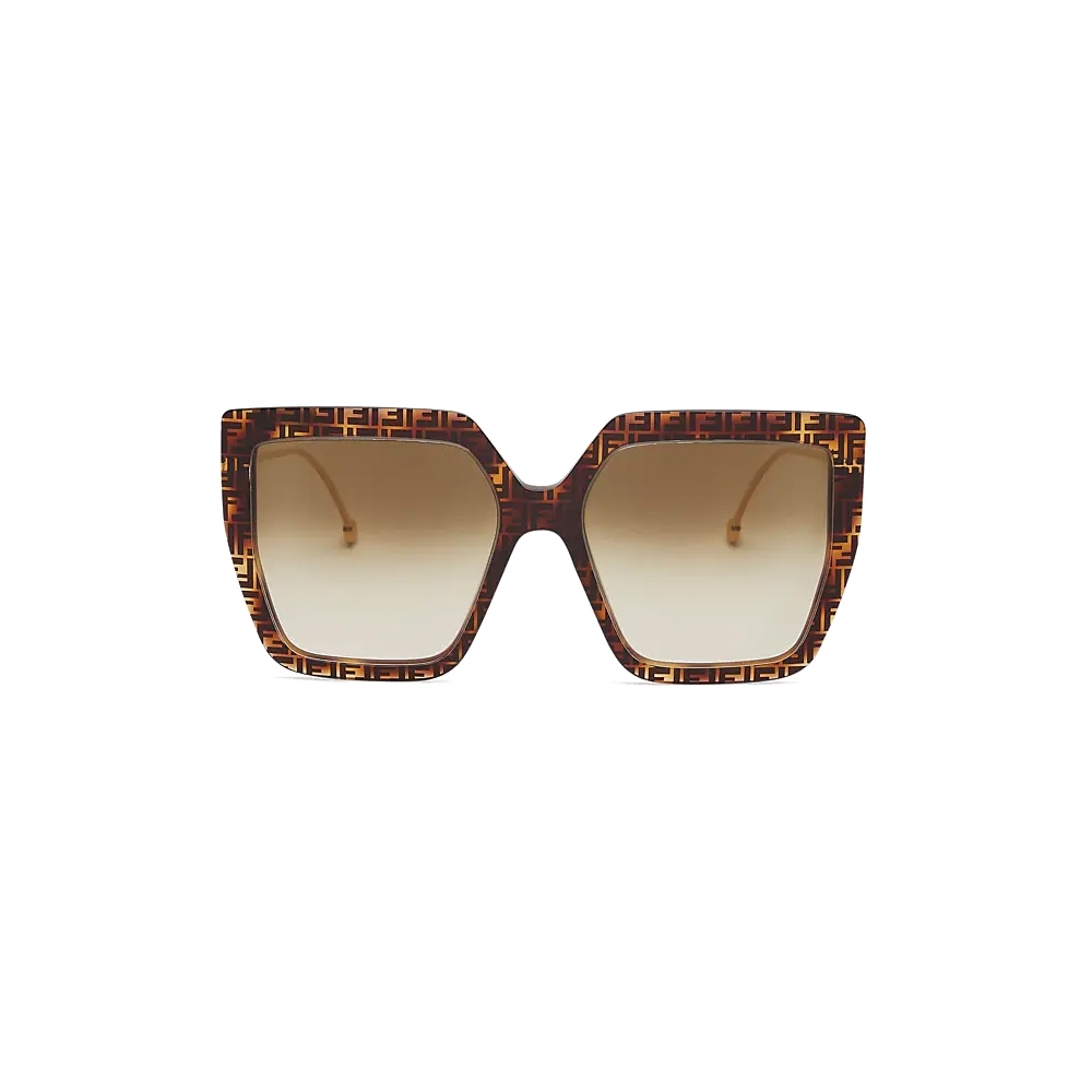 Fendi - F is Fendi - Oversize Square Sunglasses - Havana 