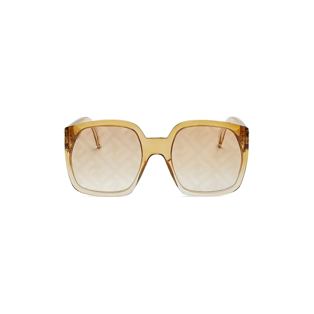 Fendi - Fendi Dawn - Oversize Round Sunglasses - Brown - Sunglasses - Fendi  Eyewear - Avvenice