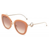 Fendi - F is Fendi - Occhiali da Sole Rotondi - Arancione - Occhiali da Sole - Fendi Eyewear