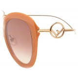 Fendi - F is Fendi - Occhiali da Sole Rotondi - Arancione - Occhiali da Sole - Fendi Eyewear