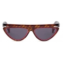 Fendi - Ffluo - Occhiali da Sole Cat-Eye - Marrone - Occhiali da Sole - Fendi Eyewear