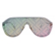 Fendi - Fendi Fabulous - Occhiali da Sole Maschera - Bianco Grigio - Occhiali da Sole - Fendi Eyewear