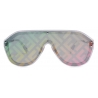 Fendi - Fendi Fabulous - Occhiali da Sole Maschera - Bianco Grigio - Occhiali da Sole - Fendi Eyewear