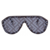 Fendi - Fendi Fabulous - Occhiali da Sole Maschera - Rutenio Scuro Grigio - Occhiali da Sole - Fendi Eyewear