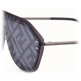 Fendi - Fendi Fabulous - Occhiali da Sole Maschera - Rutenio Scuro Grigio - Occhiali da Sole - Fendi Eyewear