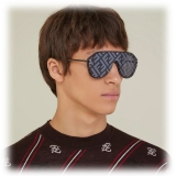 Fendi - Fendi Fabulous - Shield Sunglasses - Dark Ruthenium Gray - Sunglasses - Fendi Eyewear