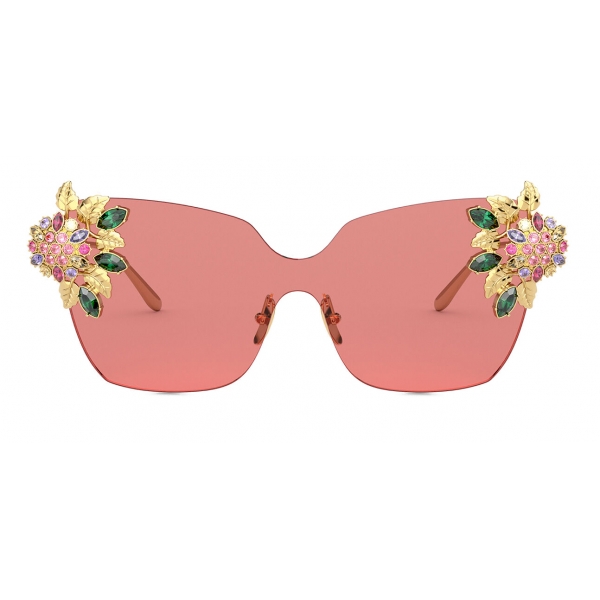 Dolce & Gabbana - Blooming Sunglasses - Red Gold - Dolce & Gabbana Eyewear