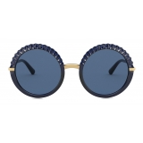 Dolce & Gabbana - Plisse Sunglasses - Blue - Dolce & Gabbana Eyewear