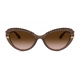 Dolce & Gabbana - Occhiale da Sole Plisse - Marrone - Dolce & Gabbana Eyewear