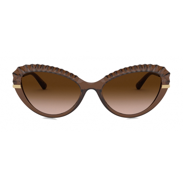 Dolce & Gabbana - Plisse Sunglasses - Brown - Dolce & Gabbana Eyewear