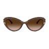 Dolce & Gabbana - Occhiale da Sole Plisse - Marrone - Dolce & Gabbana Eyewear