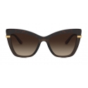 Dolce & Gabbana - Half Print Sunglasses - Havana - Dolce & Gabbana Eyewear