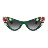 Dolce & Gabbana - Occhiale da Sole Tropical Rose - Verde - Dolce & Gabbana Eyewear