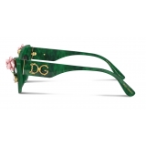 Dolce & Gabbana - Occhiale da Sole Tropical Rose - Verde - Dolce & Gabbana Eyewear