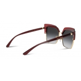 Dolce & Gabbana - Occhiale da Sole Double Line - Bordeaux Oro - Dolce & Gabbana Eyewear