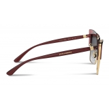 Dolce & Gabbana - Double Line Sunglasses - Burgundy Gold - Dolce & Gabbana Eyewear