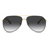 Dolce & Gabbana - Slim Sunglasses - Gold Black - Dolce & Gabbana Eyewear