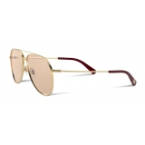 Dolce & Gabbana - Slim Sunglasses - Gold - Dolce & Gabbana Eyewear