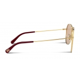 Dolce & Gabbana - Slim Sunglasses - Gold - Dolce & Gabbana Eyewear