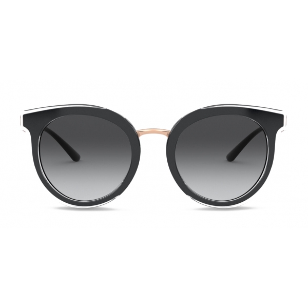 Dolce & Gabbana - Double Line Sunglasses - Black - Dolce & Gabbana Eyewear