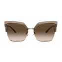 Dolce & Gabbana - Double Line Sunglasses - Brown Gold - Dolce & Gabbana Eyewear