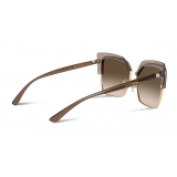 Dolce & Gabbana - Double Line Sunglasses - Brown Gold - Dolce & Gabbana Eyewear