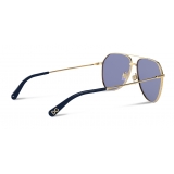 Dolce & Gabbana - Slim Sunglasses - Gold Blue - Dolce & Gabbana Eyewear