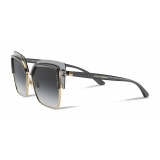 Dolce & Gabbana - Double Line Sunglasses - Grey Gold - Dolce & Gabbana Eyewear