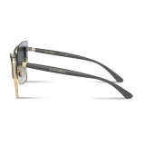 Dolce & Gabbana - Double Line Sunglasses - Grey Gold - Dolce & Gabbana Eyewear