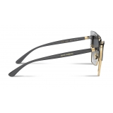 Dolce & Gabbana - Double Line Sunglasses - Grey Gold - Dolce & Gabbana Eyewear