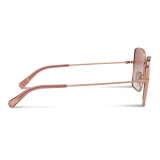 Dolce & Gabbana - Slim Sunglasses - Pink Gold - Dolce & Gabbana Eyewear