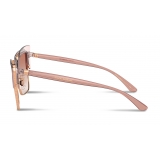 Dolce & Gabbana - Double Line Sunglasses - Pink Gold - Dolce & Gabbana Eyewear