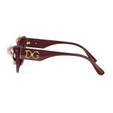 Dolce & Gabbana - Occhiale da Sole Blooming - Bordeaux - Dolce & Gabbana Eyewear