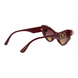 Dolce & Gabbana - Occhiale da Sole Blooming - Bordeaux - Dolce & Gabbana Eyewear